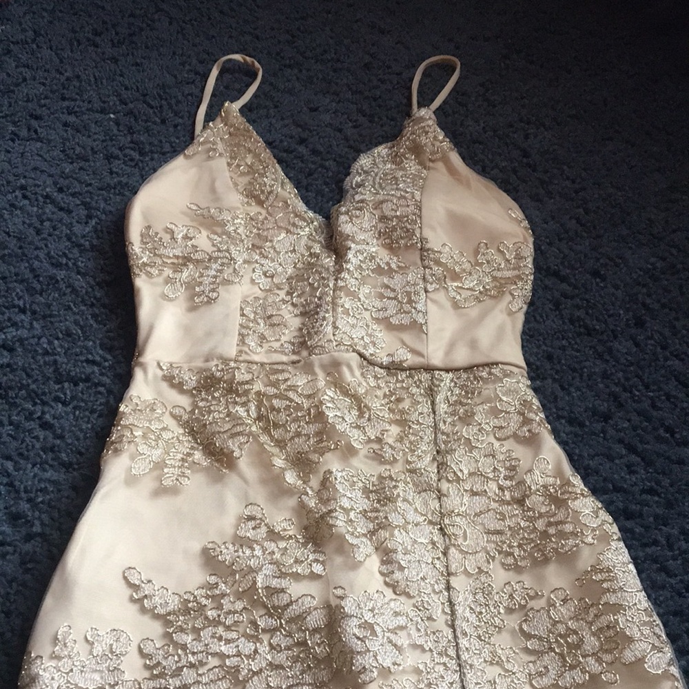 Gold Mini Dress